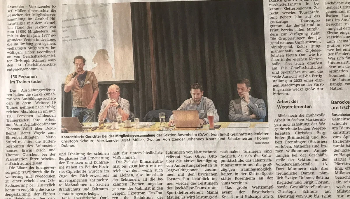 © DAV Sektion Rosenheim