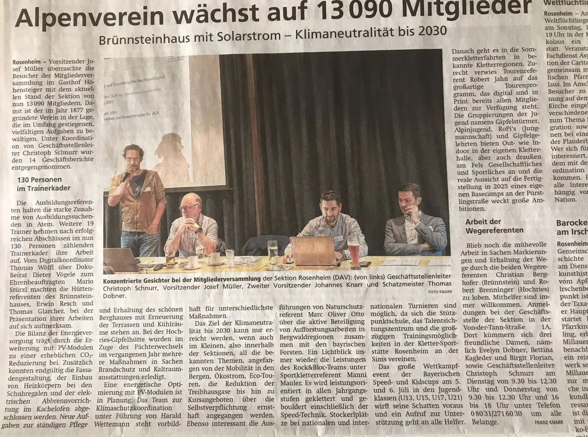 © DAV Sektion Rosenheim