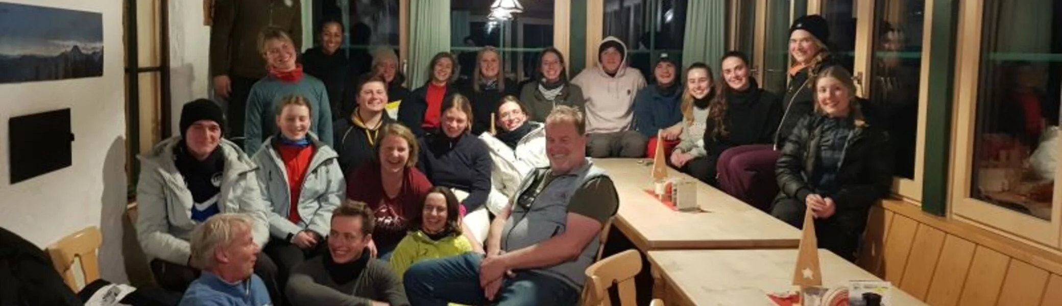 Studierende der TUM beim Besuch am Brünnsteinhaus | © Yvonne Tremml