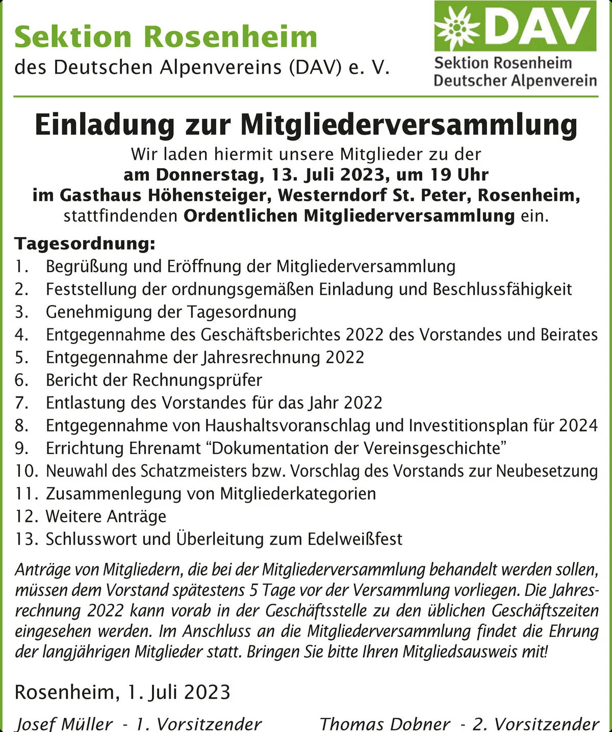 © DAV Sektion Rosenheim