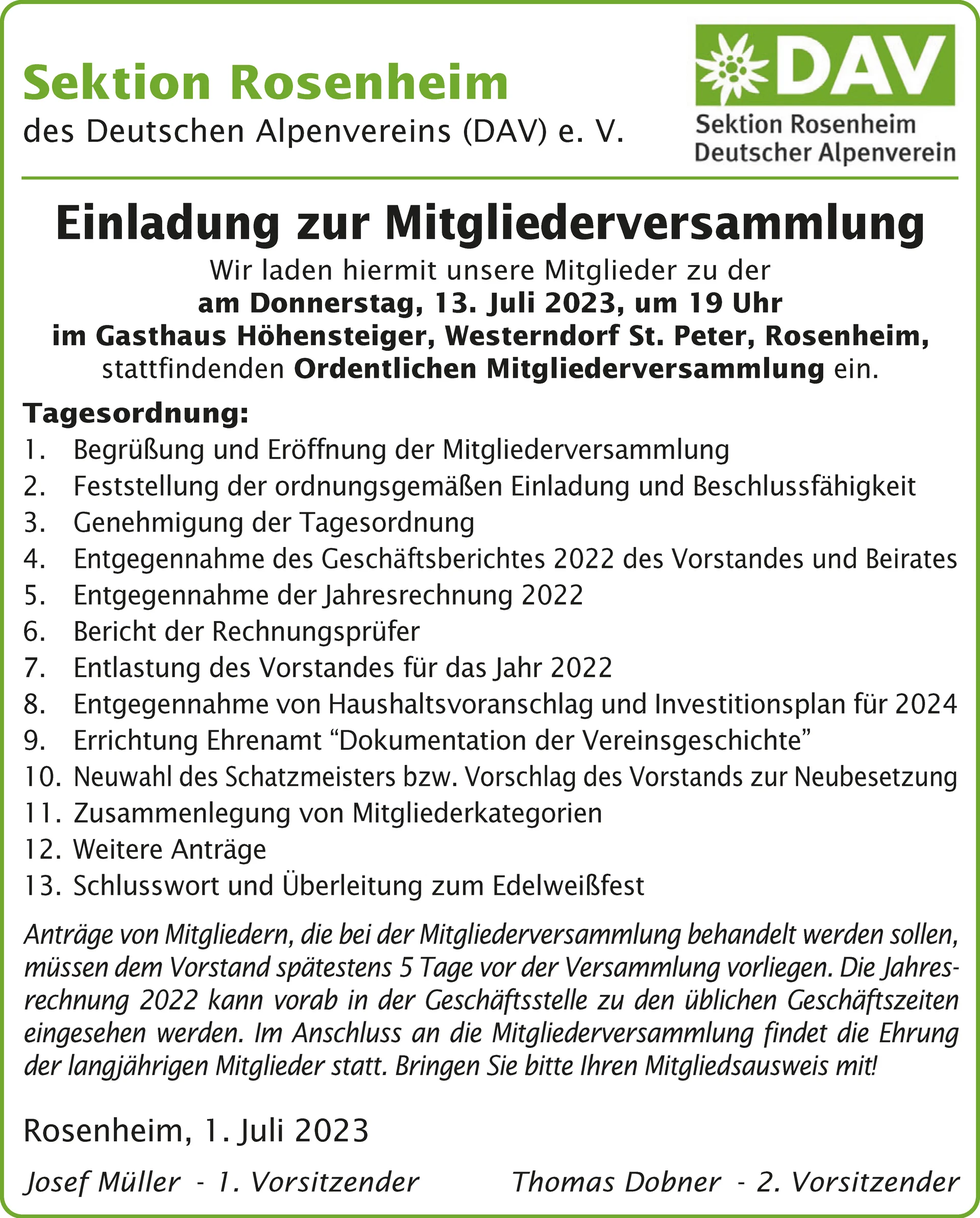 © DAV Sektion Rosenheim