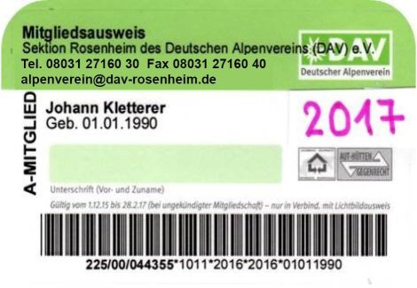 © DAV Sektion Rosenheim © DAV Sektion Rosenheim
